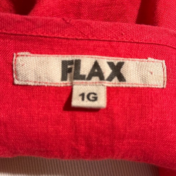 Flax Women's Bright Red Blouse - Picture 2 of 2